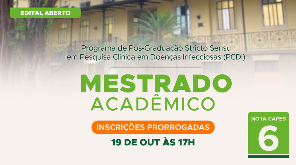 Mestrado Acadêmico 2027 do INI/Fiocruz abre inscrições